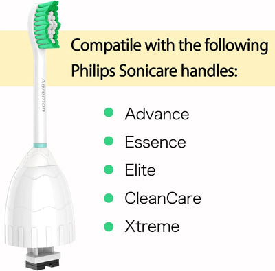 Test 4/3/25 Aoremon Replacement Toothbrush Heads for Philips Sonicare E-Series Essence HX7022/66 and other Screw-on Electric Toothbrush Model, 6 Pack