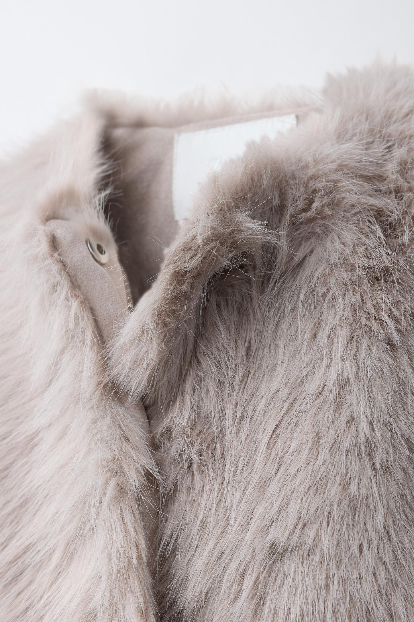 ZARA Faux Fur Cropped Jacket Girls Size 9