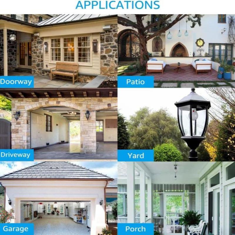 4 Pack - Dusk to Dawn LED Light Bulbs for Outdoor Lighting