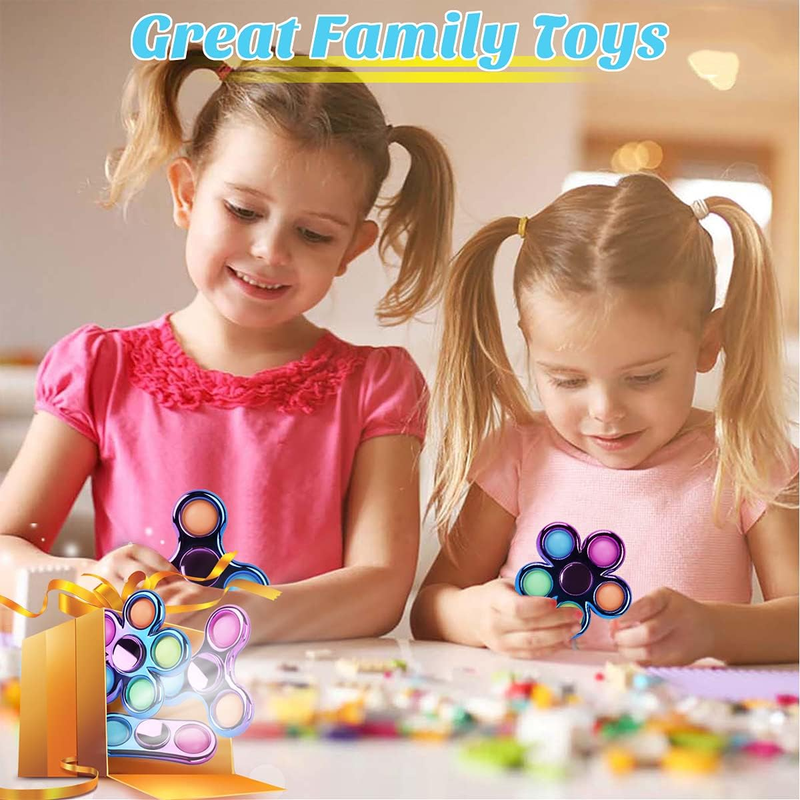 3 Pack Pop Fidget Spinners - Stress Relief