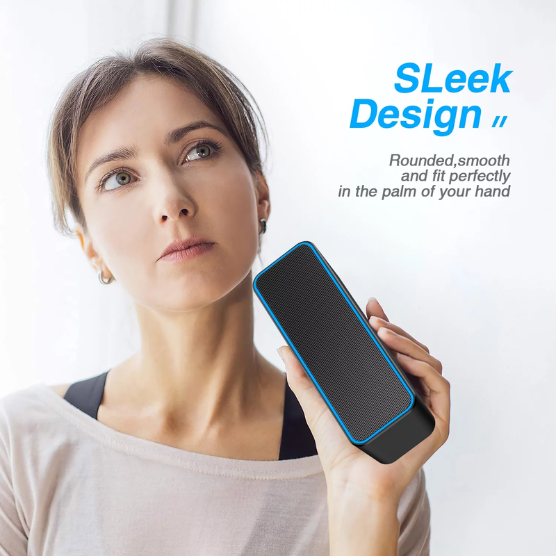 10W Portable Bluetooth Speaker, Stereo Sound, Outdoor Speakers with Bluetooth 5.0, 30H Playtime