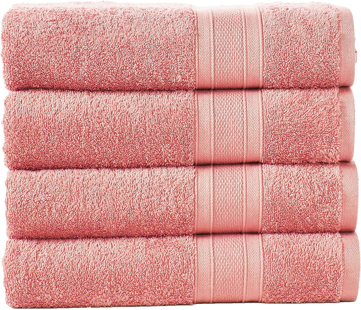 Soft Comfort 100% Air Rich Cotton Yarn Towels, 6 Piece Set - 6 Wash Cloth, Super Soft, High Absorbent, 550 GSM, Machine Washable (Sand)
