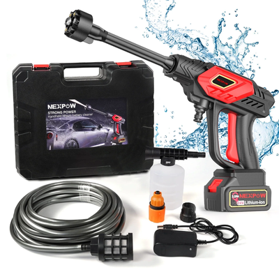 24V Cordless Power Washer with 6-In-1 Adjustable Nozzle, 970PSi