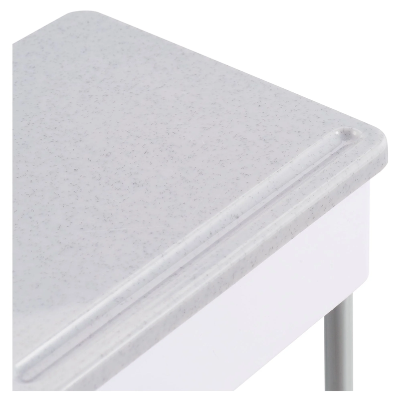 Jozie Check - Plastic Student Desk with Blue Seat