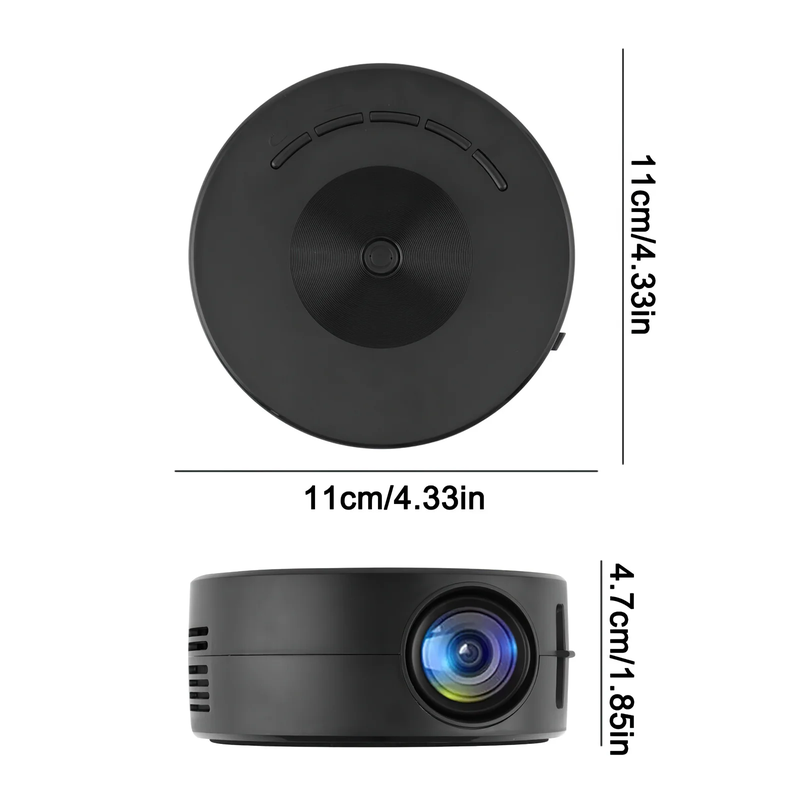 HD Home Theater Movie Projector - 1920*1080P HD - LED Pico Video Mobile Phone Projector w/ Remote Control