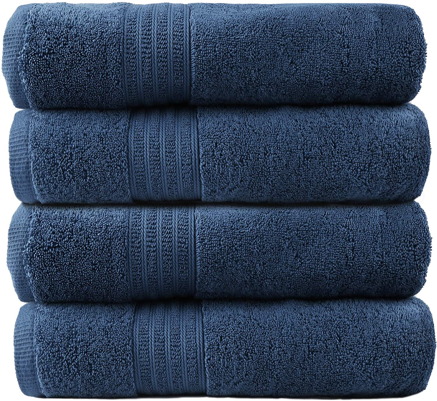 Soft Comfort 100% Air Rich Cotton Yarn Towels, 6 Piece Set - 6 Wash Cloth, Super Soft, High Absorbent, 550 GSM, Machine Washable (Sand)
