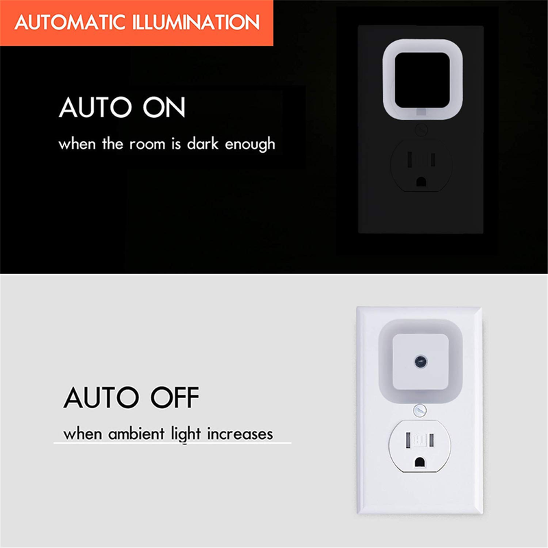 6 Pack Night Light Lamp with Smart Sensor