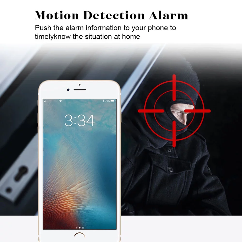 Wireless Indoor Security HD IP Camera  360° 1080P - Two Way Audio Night Vision CCTV Camera