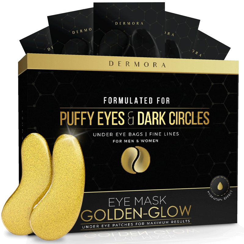 Golden Glow Under Eye Patches - Rejuvenating Treatment for Dark Circles
