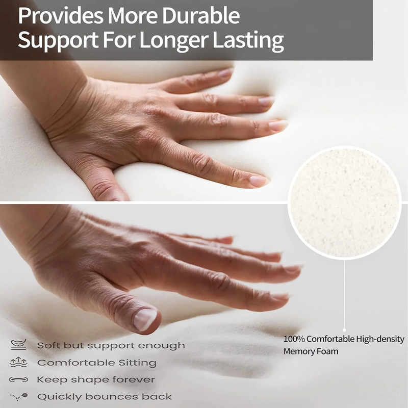 Memory Foam Cooling Gel Seat Cushion for Tailbone Pain Relief