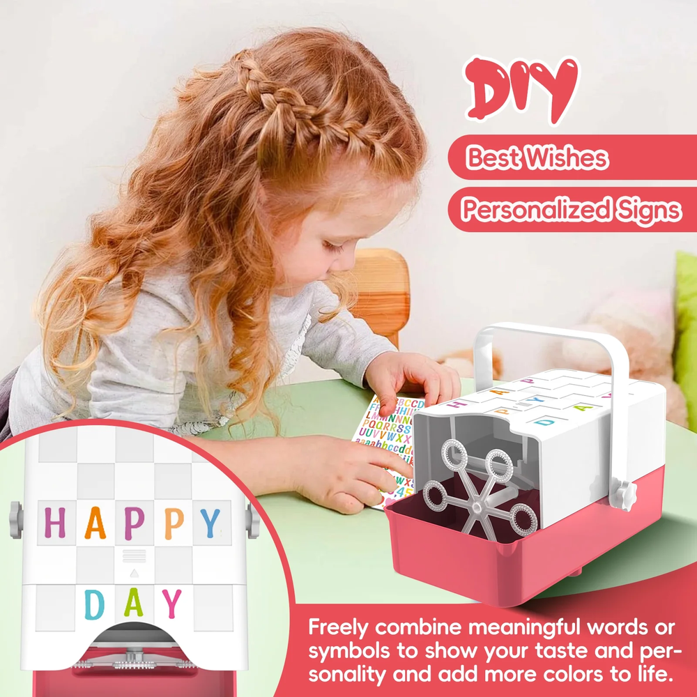 Automatic Bubble Machine with 3 Replaceable Wands, 10000+ Bubbles per Minute