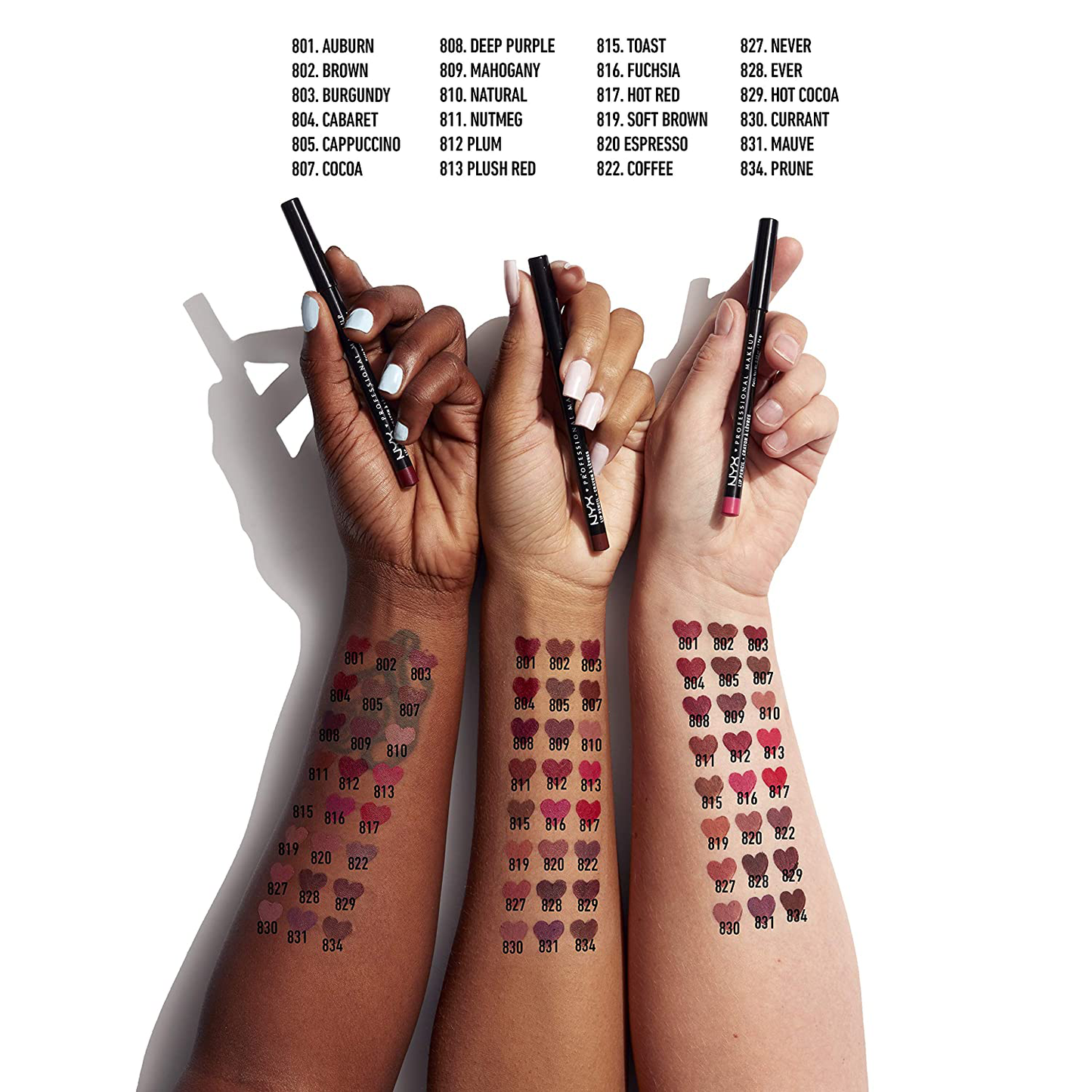 NYX PROFESSIONAL MAKEUP Slim Lip Pencil, Long-Lasting Creamy Lip Liner