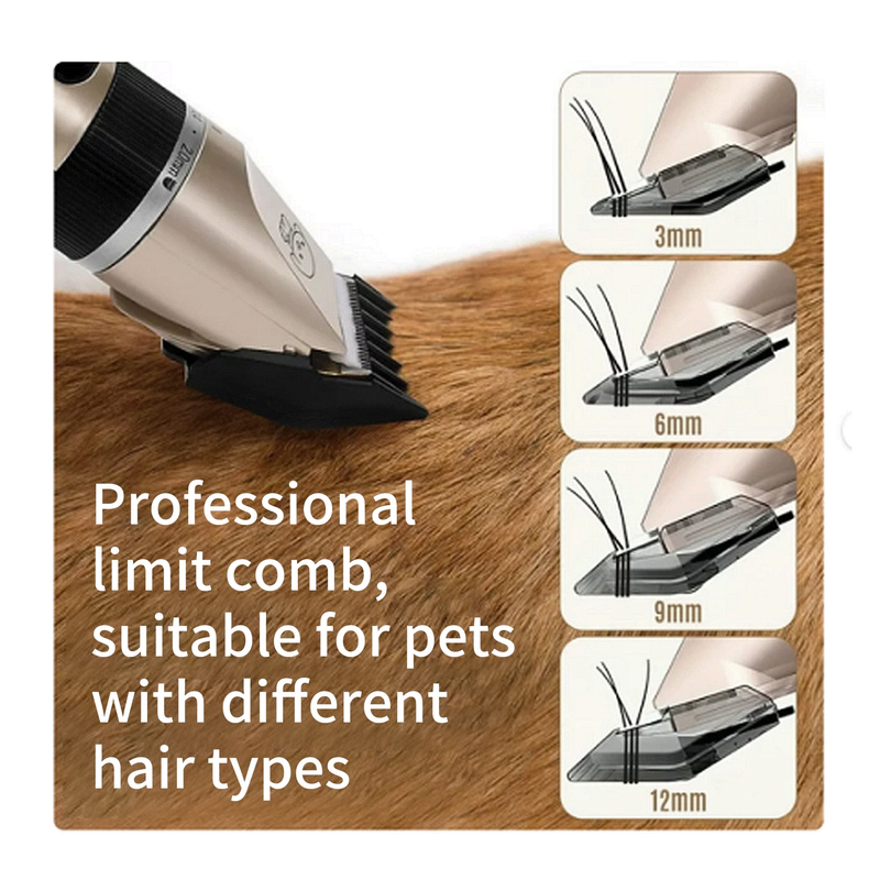 4-in-1 Pet Cordless Grooming Trimmer Kit