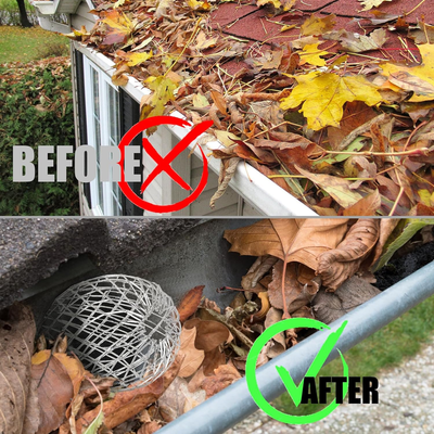 Multi-Pack Gutter Downspout Guard - 3.5 Inch Adjustable Aluminum Leaf Filter