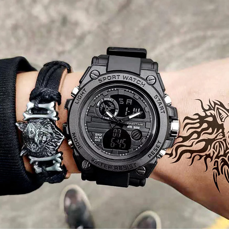 Men's Military Sports Watch Tactical Army Wristwatch LED