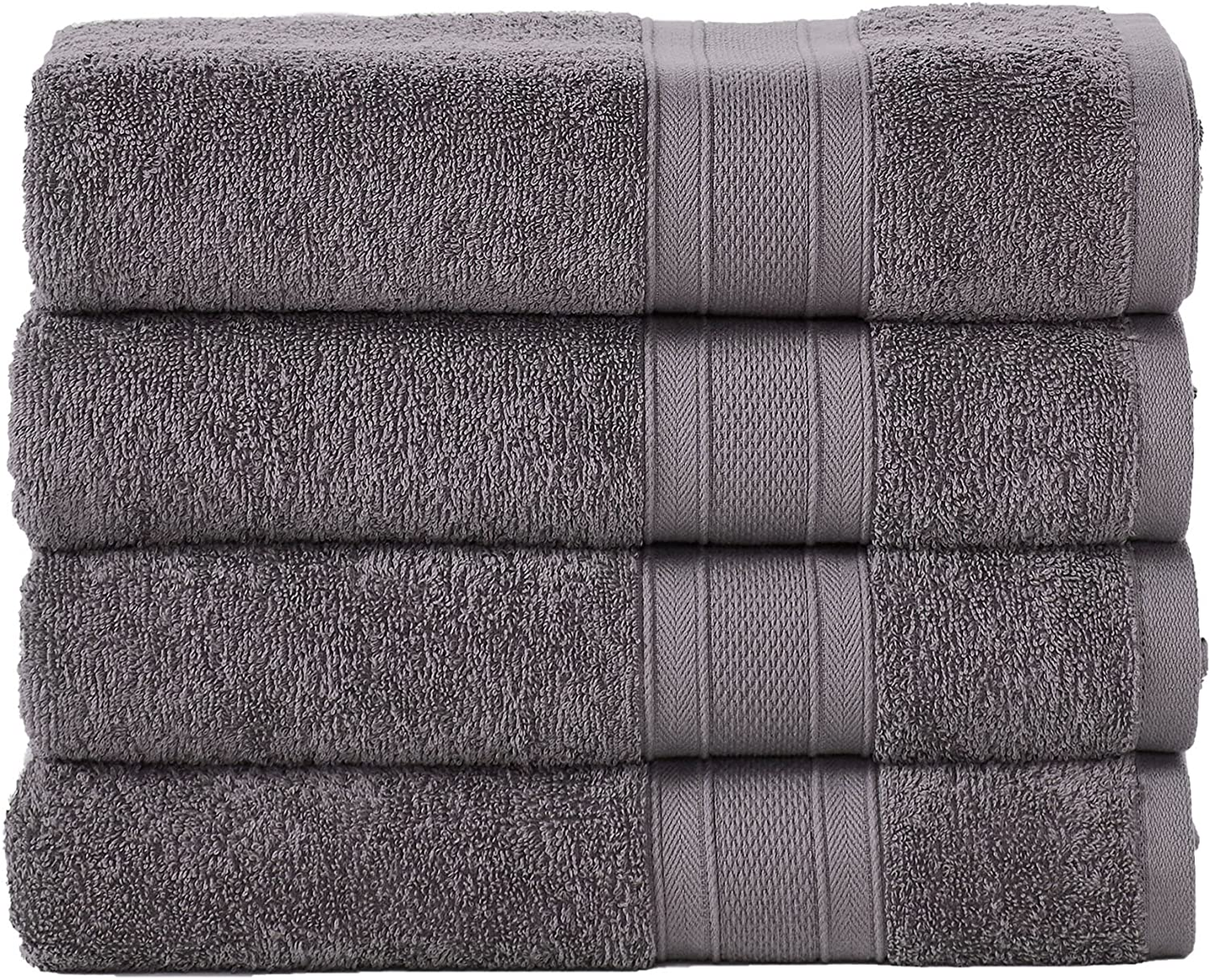 Soft Comfort 100% Air Rich Cotton Yarn Towels, 6 Piece Set - 6 Wash Cloth, Super Soft, High Absorbent, 550 GSM, Machine Washable (Sand)