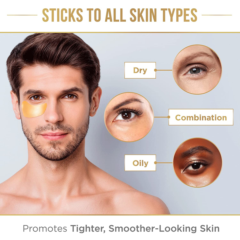Golden Glow Under Eye Patches - Rejuvenating Treatment for Dark Circles