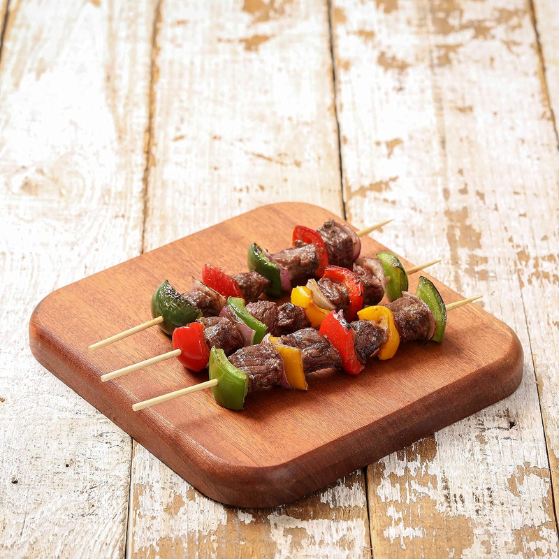 Bamboo Skewers for Appetizers, Fruit, Grilling Kebabs, Cocktail Picks- Natural