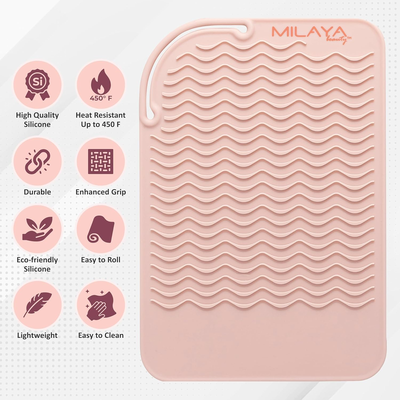 Silicone Heat Resistant Mat for Curling Irons and Flat Irons