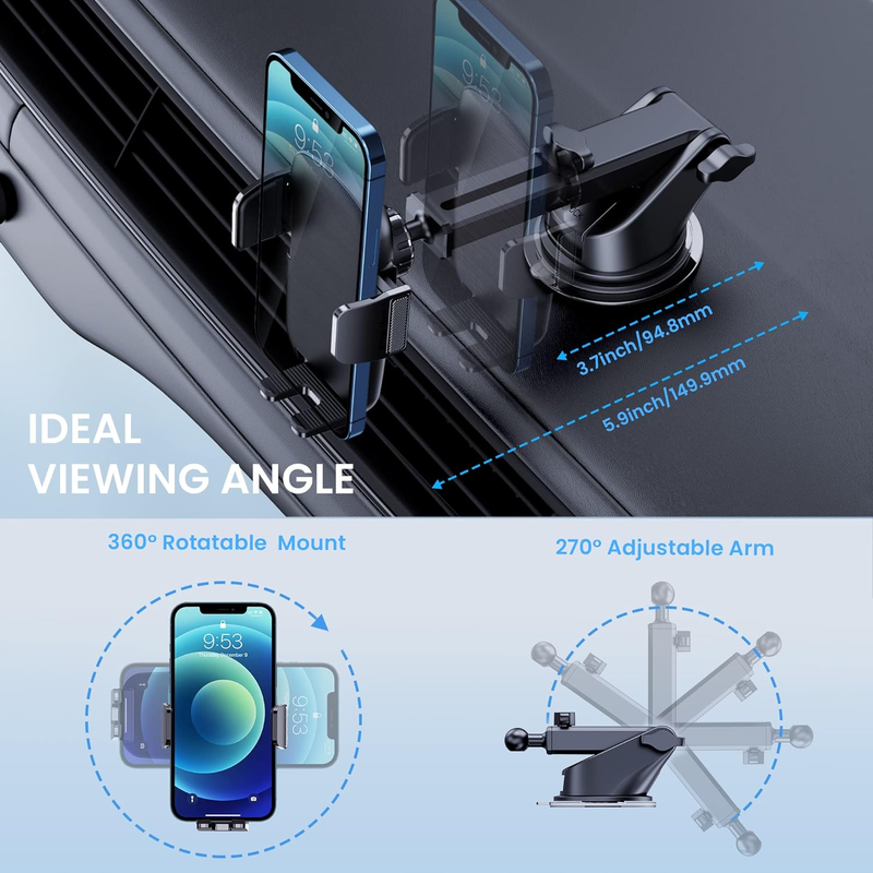 Windshield Dashboard Air Vent Universal Automobile Phone Mount