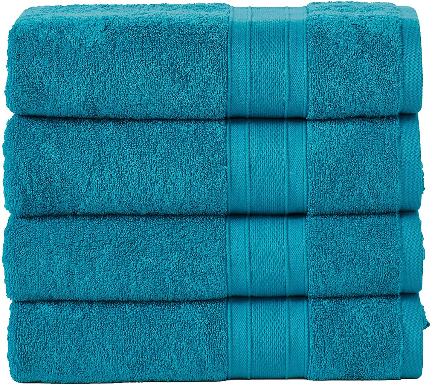Soft Comfort 100% Air Rich Cotton Yarn Towels, 6 Piece Set - 6 Wash Cloth, Super Soft, High Absorbent, 550 GSM, Machine Washable (Sand)