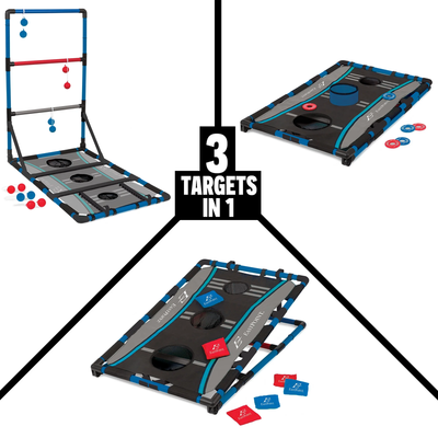 3-In-1 Sports Tailgate Game Set - Cornhole, Ladderball, and Washer Toss