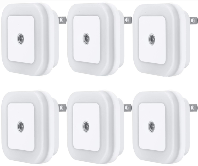 6 Pack Night Light Lamp with Smart Sensor