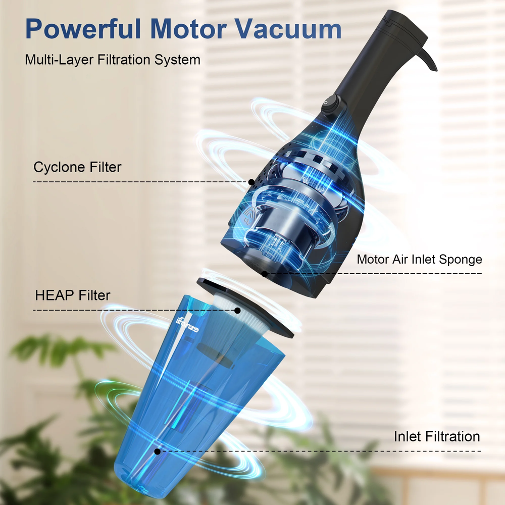 3-In-1 Corded Stick Vacuum Cleaners, 25Kpa Lightweight Handheld Multi-Surface