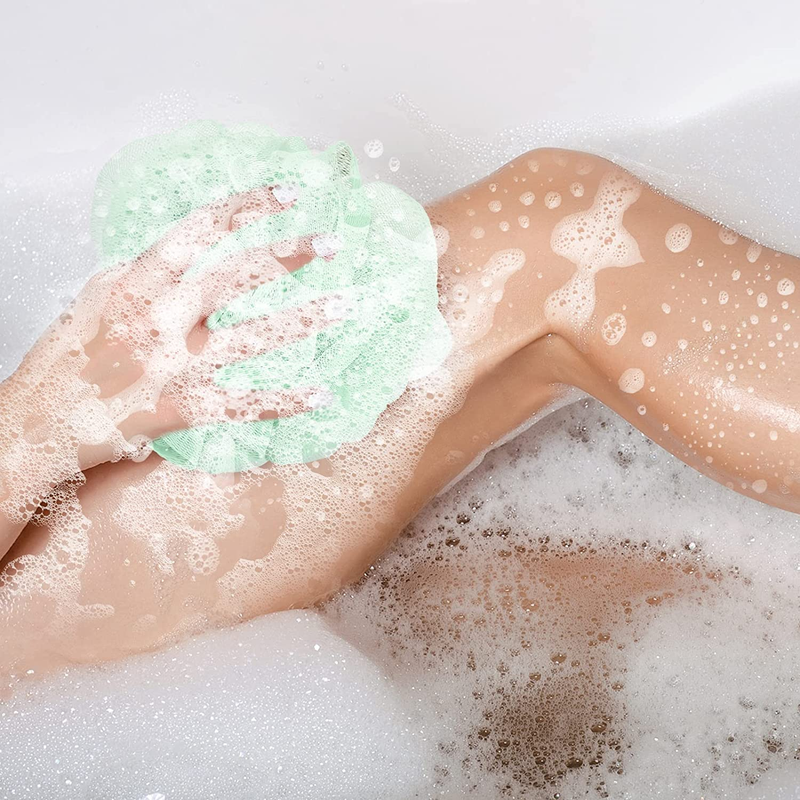 4 Pack of Shower Loofahs Bath Sponges