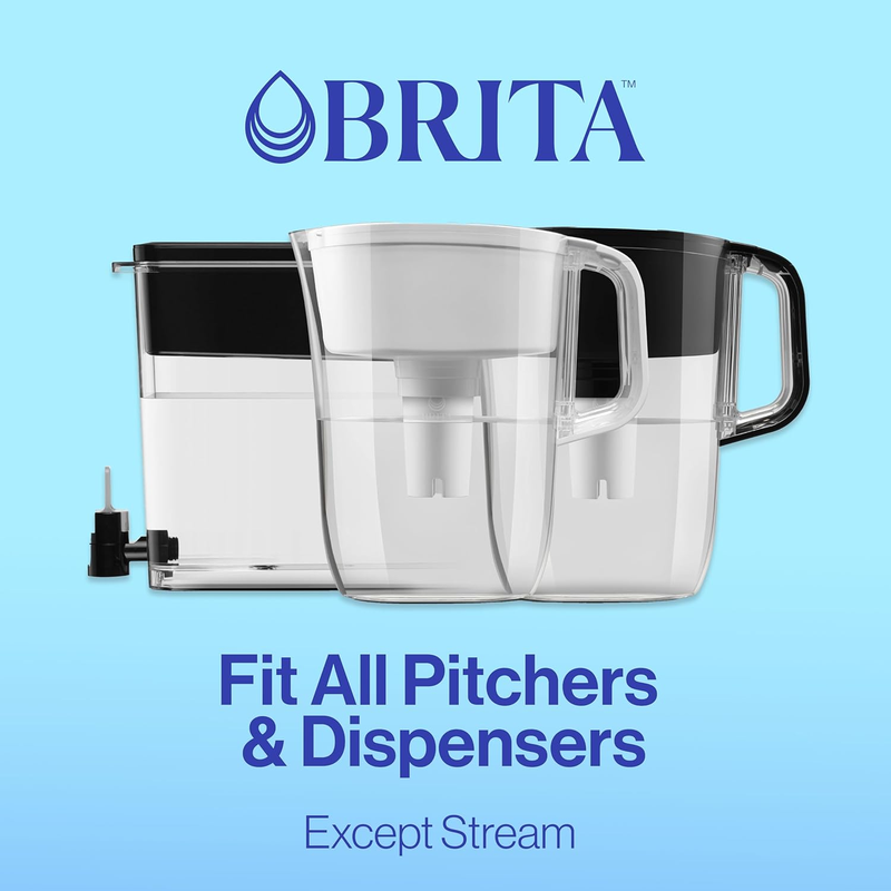 BPA-Free Water Filter for Pitchers,-Reduces Contaminants, Lasts 40 Gallons