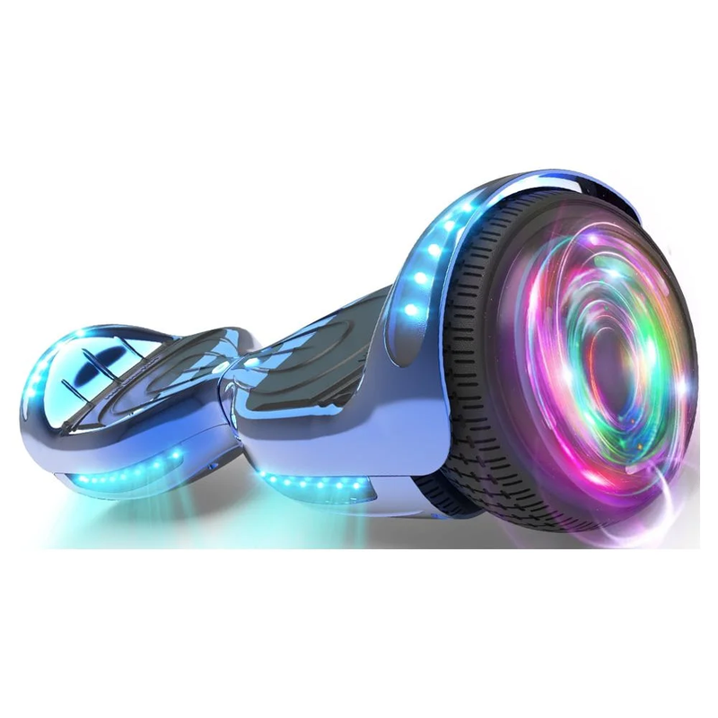 LED Light Self Balancing Wheel Electric Scooter - Wheeled Hover Board with Bluetooth Speaker