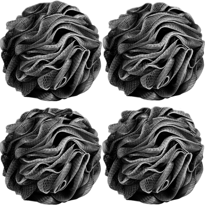 4 Pack of Shower Loofahs Bath Sponges
