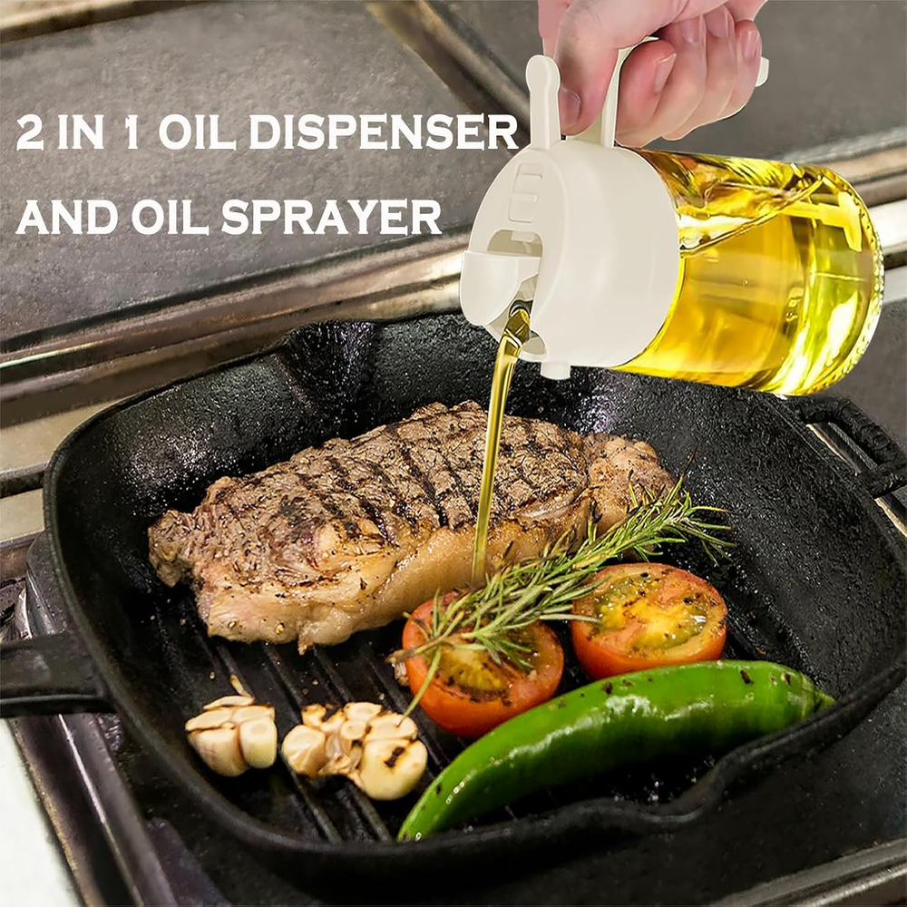 2 in 1 Oil Sprayer & Dispenser for Cooking