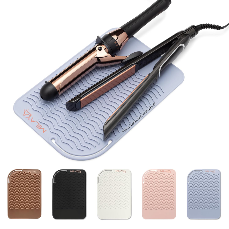 Silicone Heat Resistant Mat for Curling Irons and Flat Irons