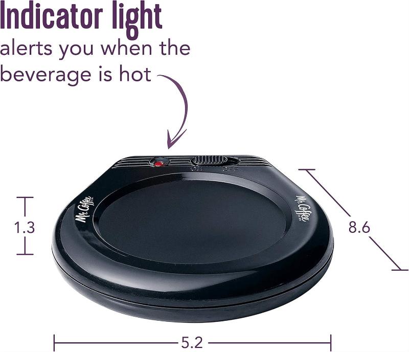 Portable Cup Warmer for Travel, Office Desks, and Home