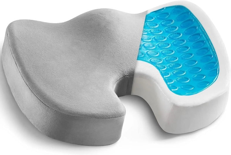 Memory Foam Cooling Gel Seat Cushion for Tailbone Pain Relief