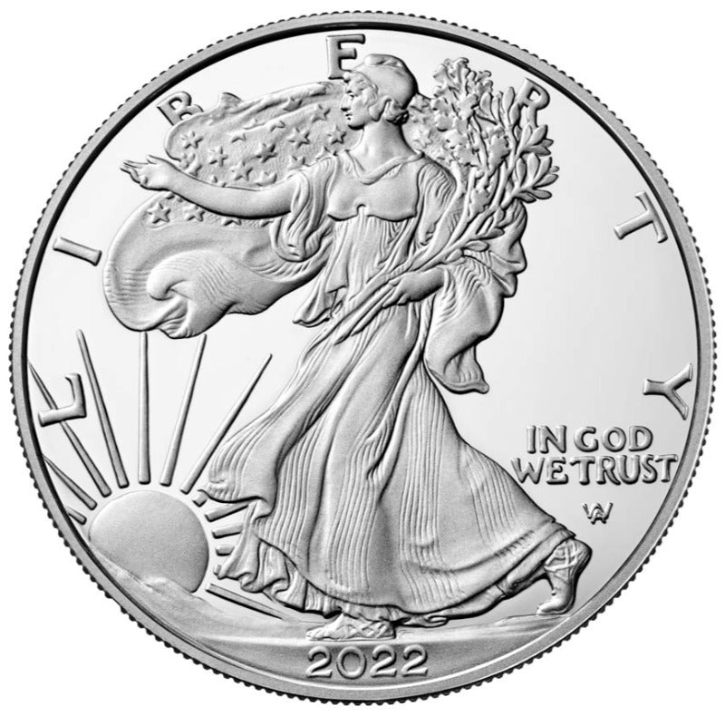Silver 2022 American Eagle 1 oz. E PLURIBUS UNUM Fine Silver .999 US Mint Silver Eagle 1oz $1 Coin