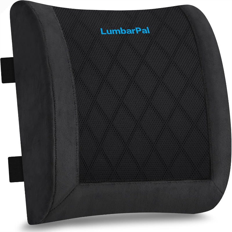 Lumbar Memory Foam Support Pillow - for Posture and Pain Relief
