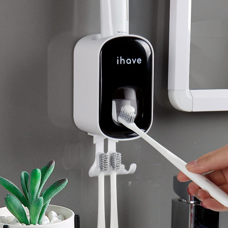 Wall-Mount Toothpaste Dispenser, Automatic Toothpaste Squeezer for Bathroom