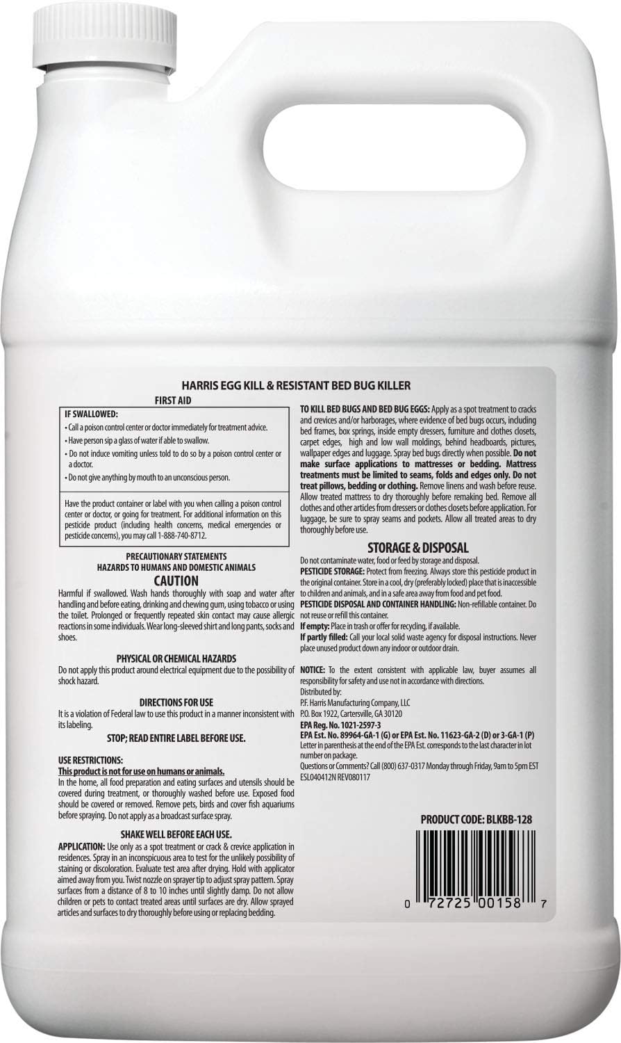 Harris Bed Bug Killer – Professional Bed Bug & Flea Killer (1 Gallon)