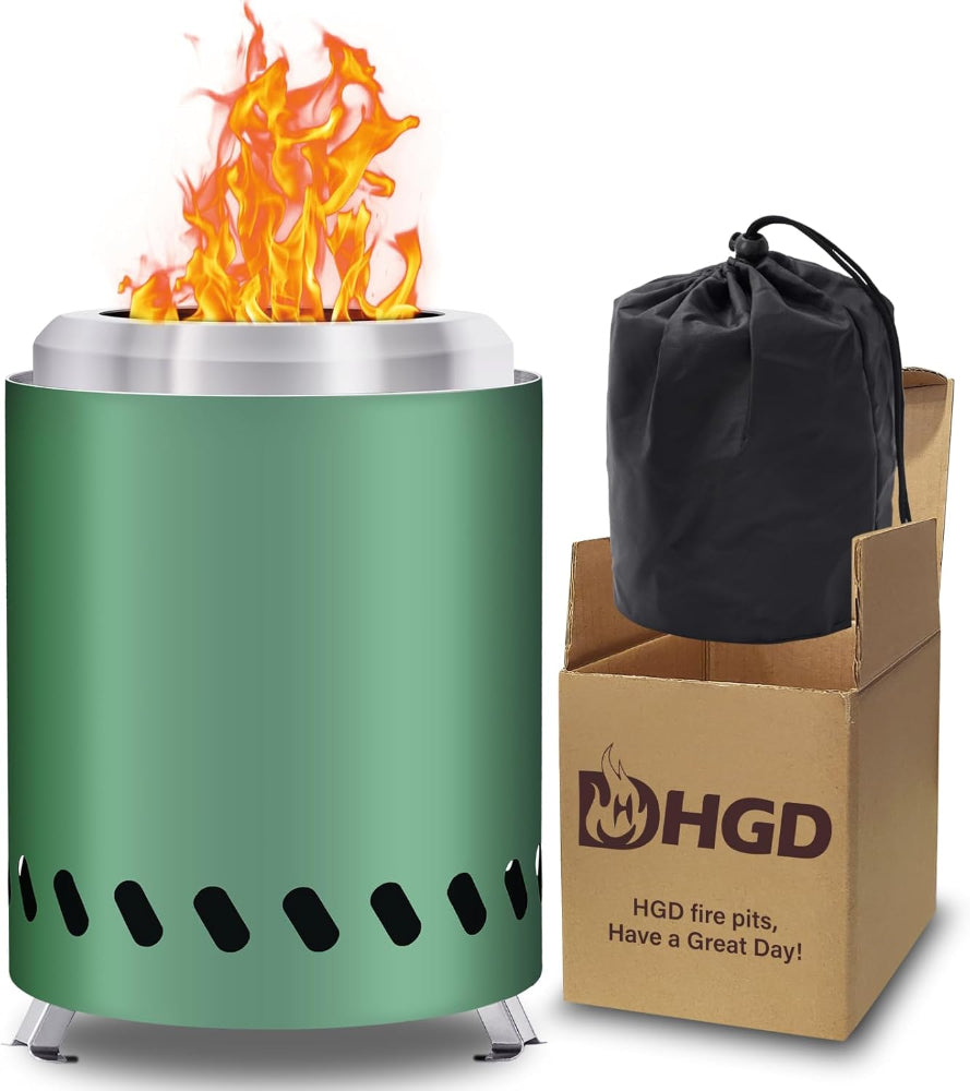 Tabletop Fire Pit – Smokeless Mini Outdoor Firepit with Carry Bag for Camping, Backyard, Patio, Garden & Picnic