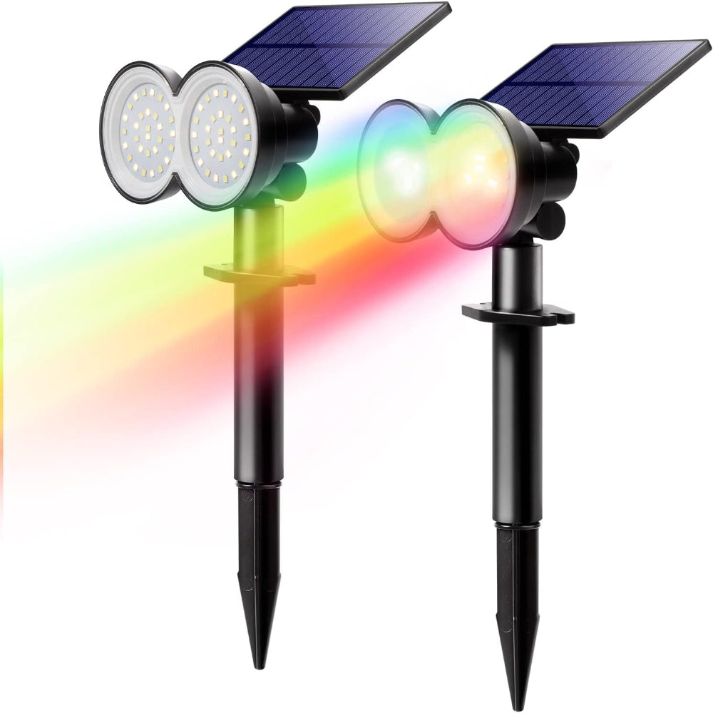 Solar Spot Lights Outdoor, Waterproof LED Solar Landscape Spotlights