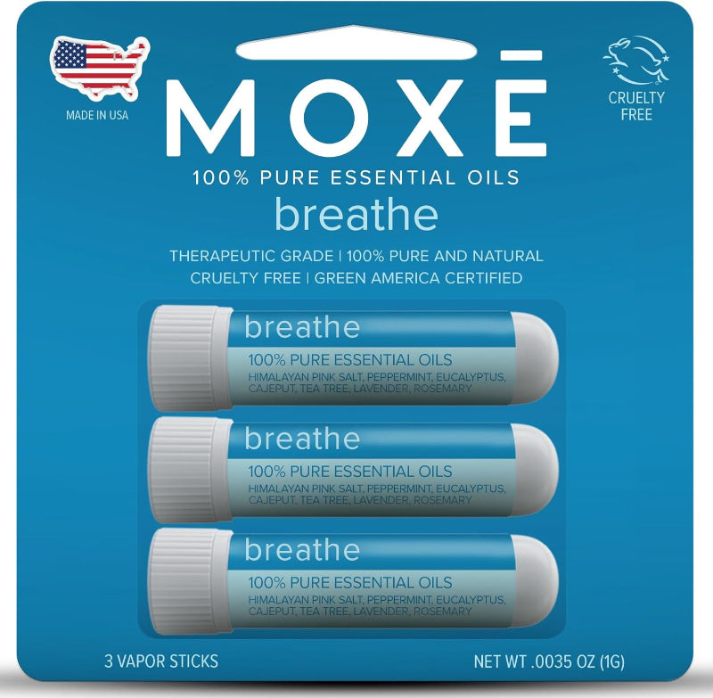 Portable Nasal Inhaler, Non-Medicated with Soothing Menthol Vapors