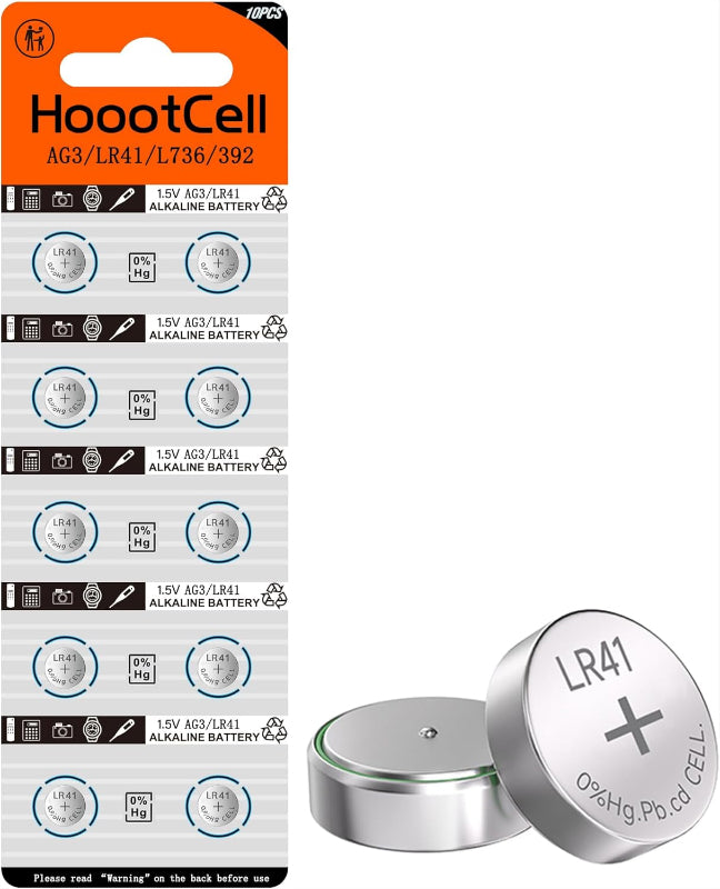 10-Pack LR41 1.5V Alkaline Button Batteries AG3 392 384 SR41 Coin Cell