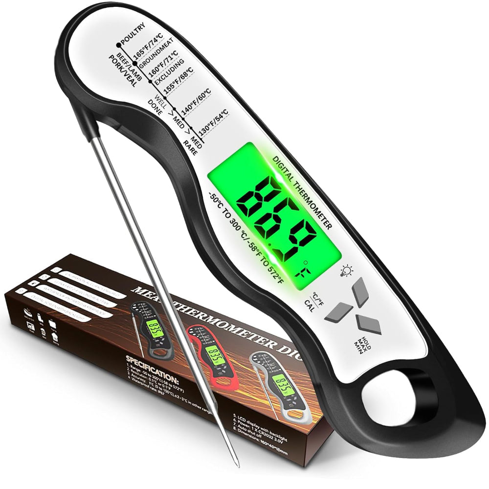 Digital Meat Thermometer IP67 Waterproof with Back Light