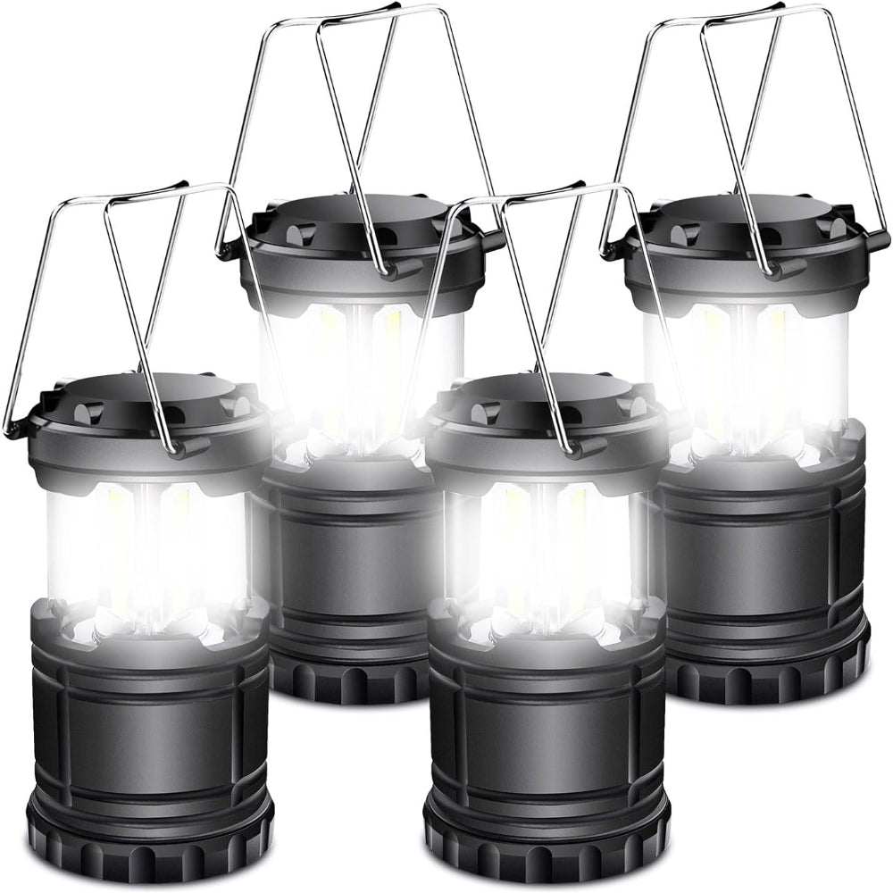 2 or 4 Pack LED Battery Operated Lights, Portable Survival Battery Powered Lamp