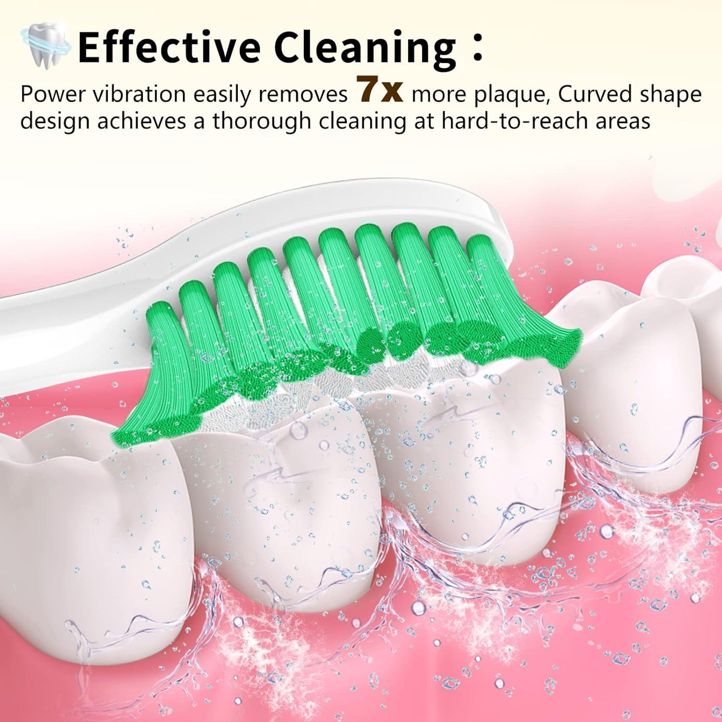 Test 4/3/25 Aoremon Replacement Toothbrush Heads for Philips Sonicare E-Series Essence HX7022/66 and other Screw-on Electric Toothbrush Model, 6 Pack