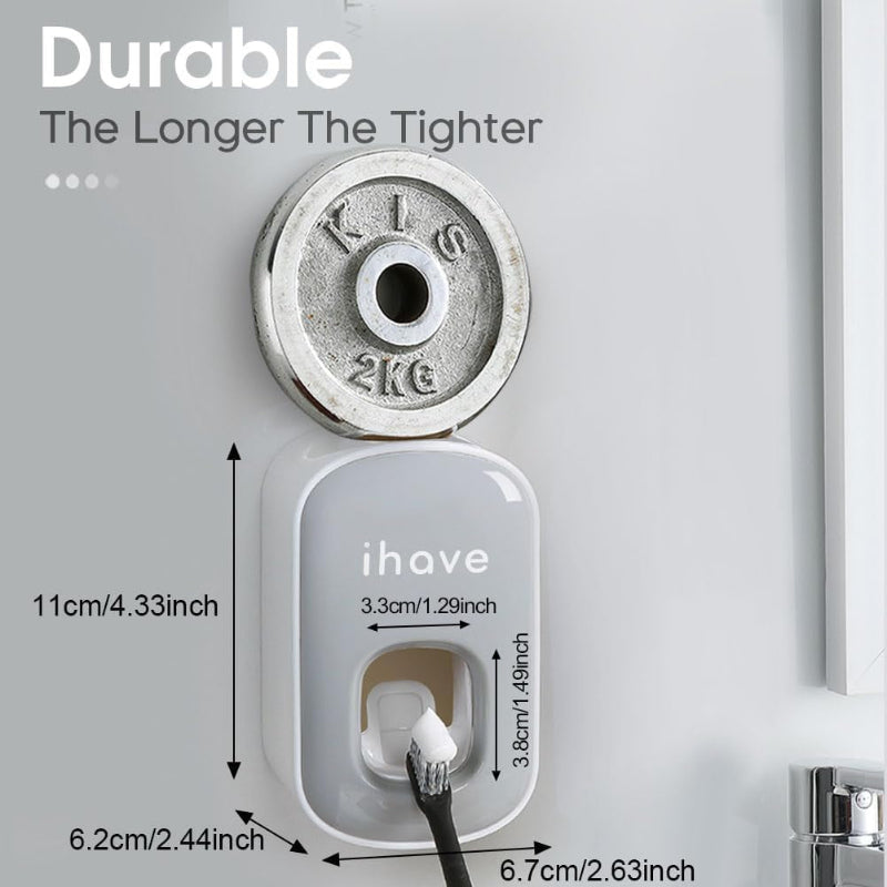 Wall-Mount Toothpaste Dispenser, Automatic Toothpaste Squeezer for Bathroom