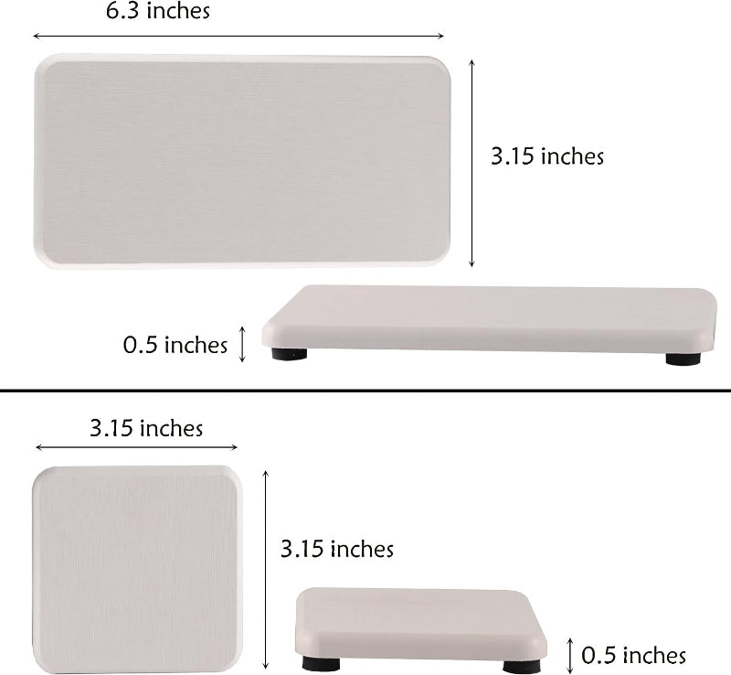 Set of 4 Diatomite Soap Dishes, Water-Absorbing Stone Trays for Soap, Plants, and Toiletries