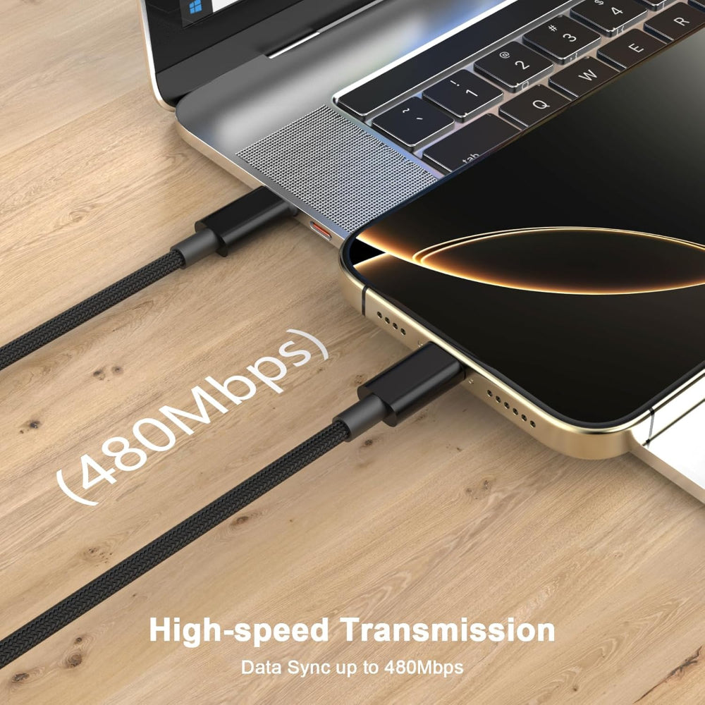 2-Pack 6ft USB C Charging Cables - Fast Charging